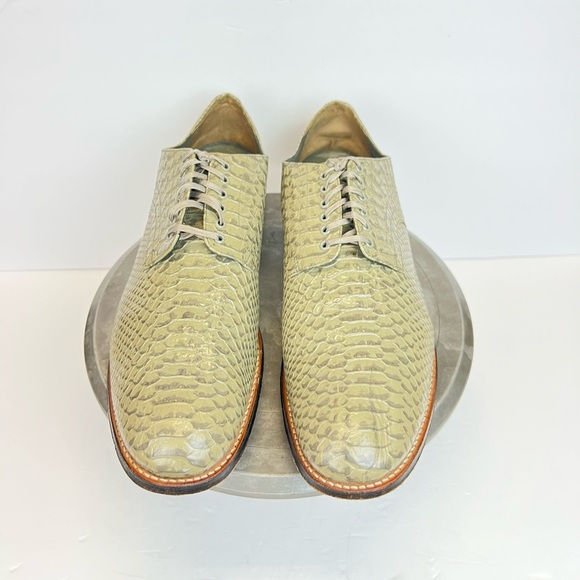 Stacy Adams Size 14D Men's Shoe Madison‎ Anaconda Print Leather Grey - Picture 3 of 11